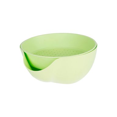 Colador Miniso Doble Plástico Verde 2 Piezas