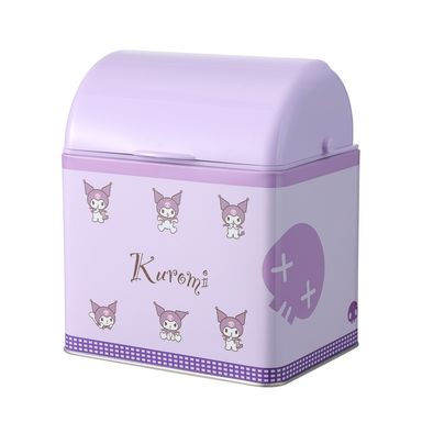 Caja de Almacenamiento de Acero Lila Kuromi Sanrio
