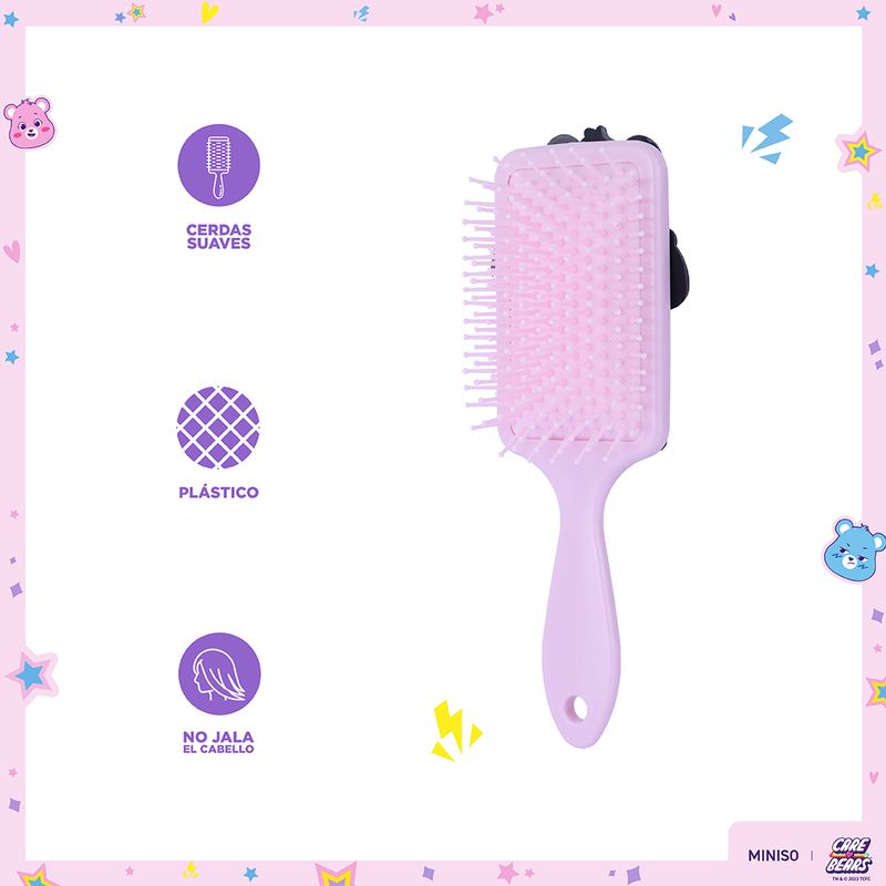 Cepillo-Para-Cabello-Ositos-Cari-ositos-Alegrosita-Sint-tico-Rosa-3-22563