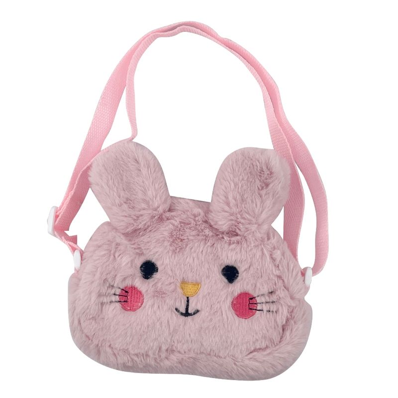Bolso-Crossbody-Infantil-Miniso-Conejito-Happy-Spring-Afelpado-Rosa-1-22419