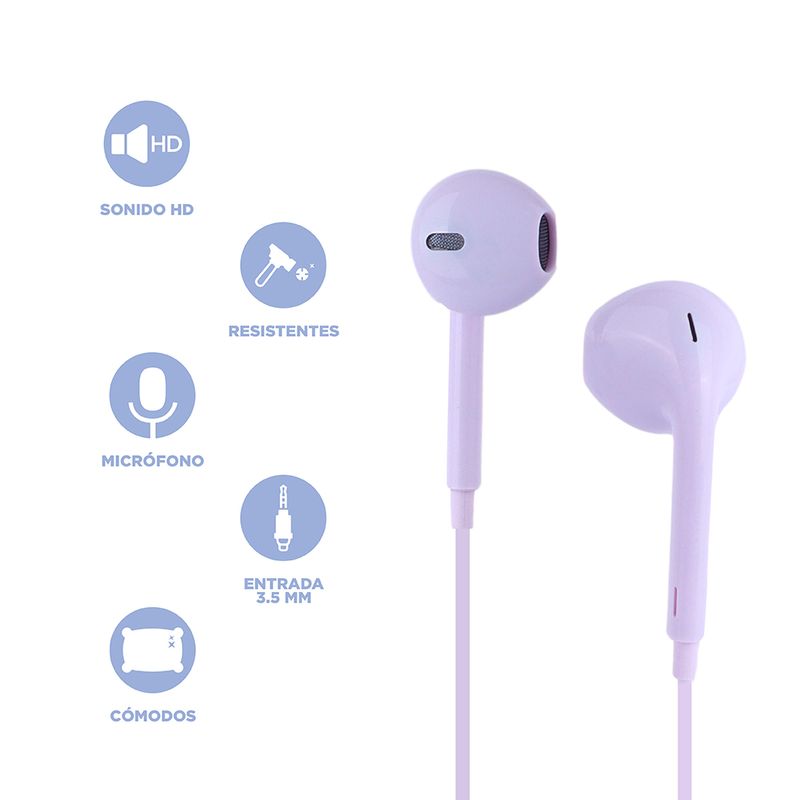 Aud-fonos-De-Cable-Con-Estuche-Sanrio-Kuromi-Lilas-3-5-mm-3-22676