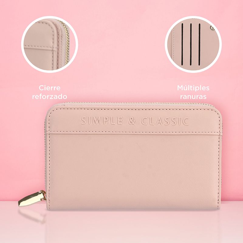 Cartera-Larga-Para-Mujer-Miniso-Minimalista-Sint-tica-Rosa-6-22924