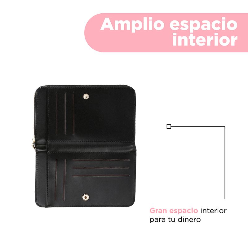 Cartera-Larga-Para-Mujer-Miniso-Minimalista-Sint-tica-Negra-5-22925