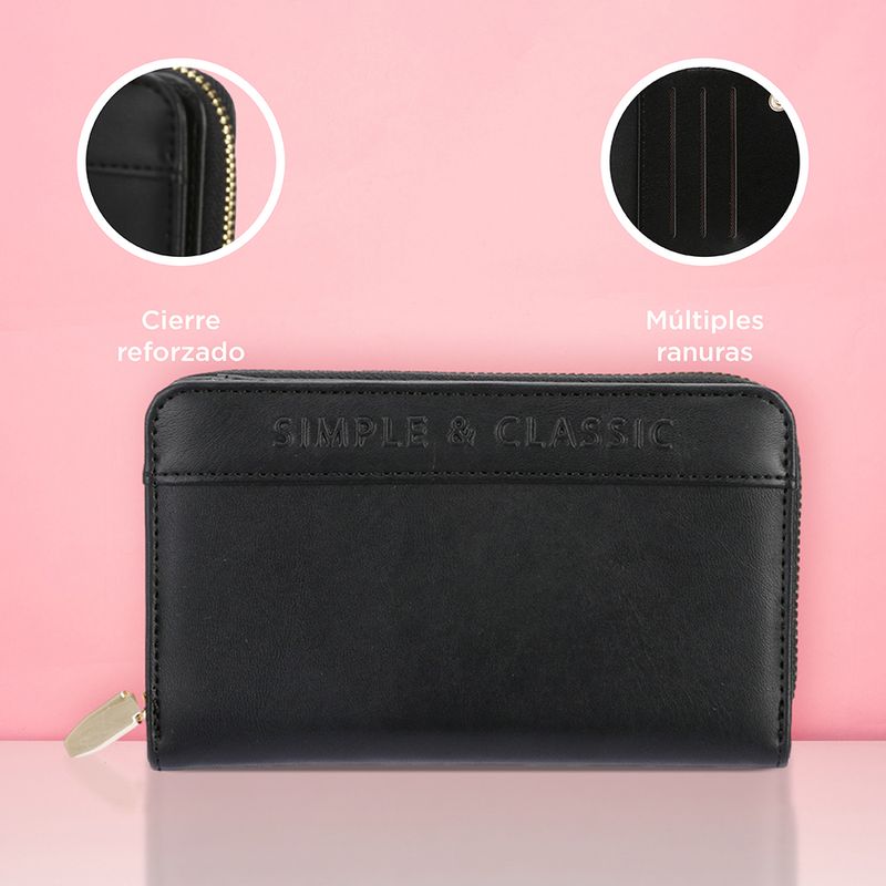 Cartera-Larga-Para-Mujer-Miniso-Minimalista-Sint-tica-Negra-6-22925