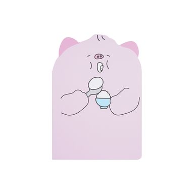 Libreta Miniso Cerdito Fuwa Fuwa Rosa 28 Hojas Rayas