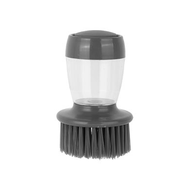 Cepillo Para Vajilla Miniso Con Dispensador Sintético Gris