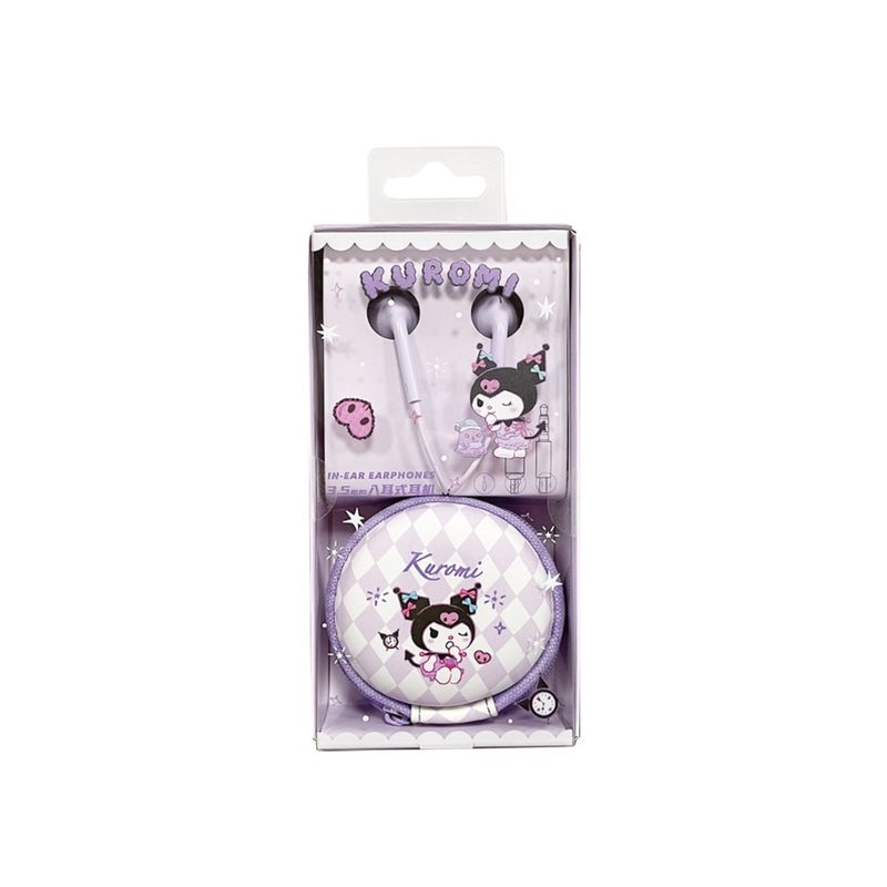 Aud-fonos-De-Cable-Con-Estuche-Sanrio-Kuromi-Lilas-3-5-mm-1-22676