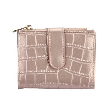 Cartera Para Mujer Miniso Tipo Piel De Cocodrilo Sintética Golden Rosa