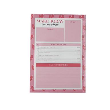 Bloc De Notas Tipo Planificador Miniso Pink Romance Rosa 60 Hojas