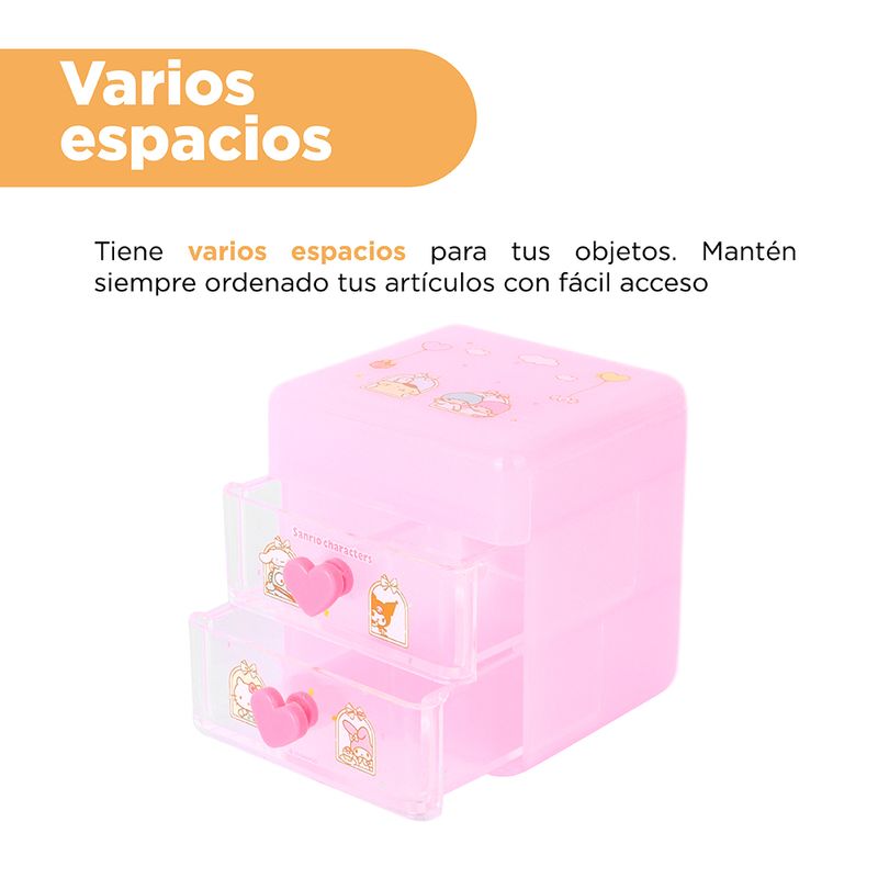 Mini-Organizador-De-Escritorio-Con-Cajones-Sanrio-Sint-tico-Rosa-6-22935