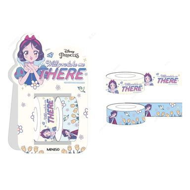Paquete Cintas Adhesivas Decorativas Disney Blancanieves Princesas Manga 2 Piezas