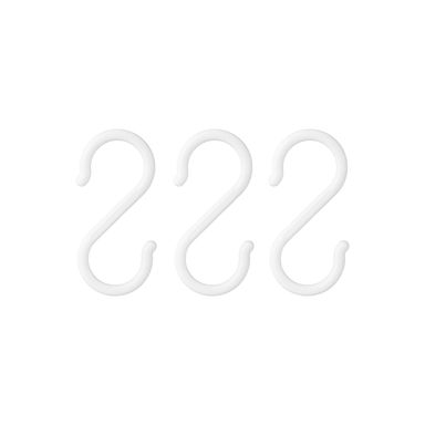 Set De Ganchos Para Ropa Sintéticos Blancos 3 Piezas