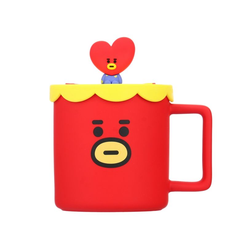 Taza-Con-Tapa-BT21-Tata-Cer-mica-Roja-425-ml-2-22605