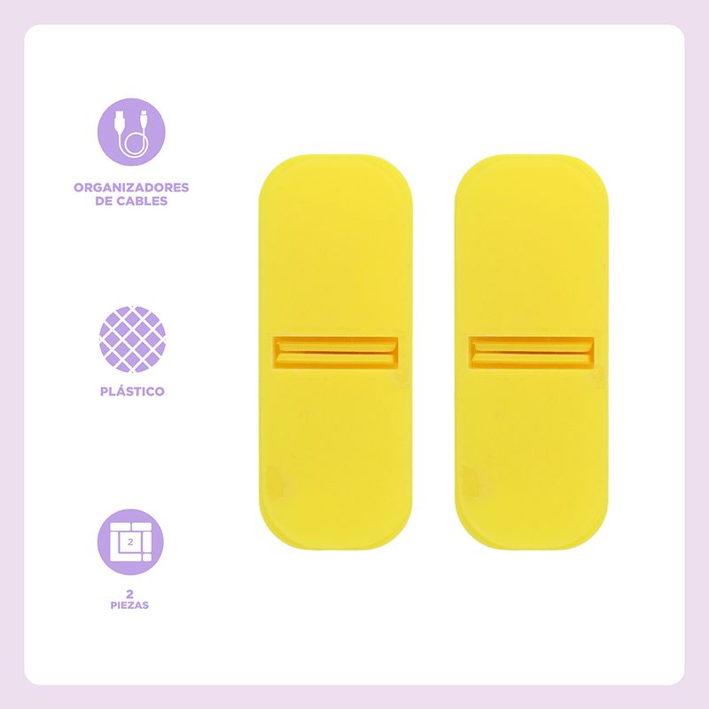 Set-Clips-Organizadores-Para-Cable-BT21-Tata-Pl-stico-Amarillos-2-Piezas-3-22623