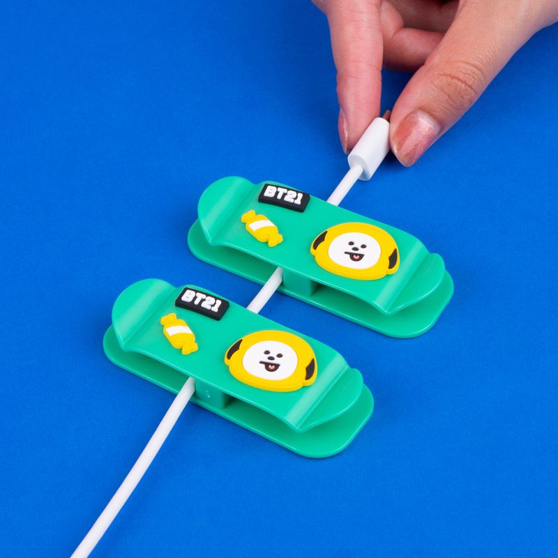 Set-Clips-Organizadores-Para-Cable-BT21-Chimmy-Pl-stico-Verdes-2-Piezas-2-22624