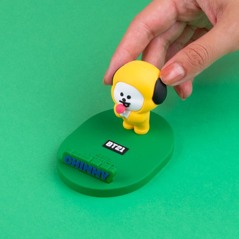 Soporte-Para-Celular-De-Escritorio-BT21-Chimmy-Silicona-Verde-2-22634
