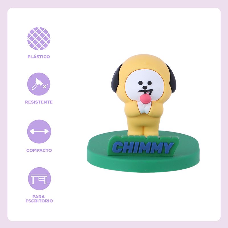 Soporte-Para-Celular-De-Escritorio-BT21-Chimmy-Silicona-Verde-3-22634