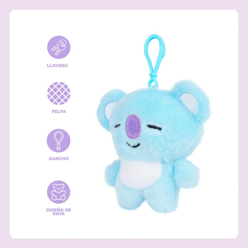 Llavero-BT21-Koya-Felpa-Azul-3-22582
