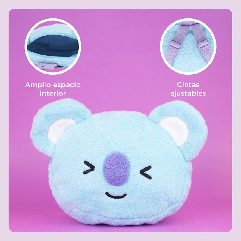 Mini-Mochila-BT21-Koya-Felpa-Azul-4-22617