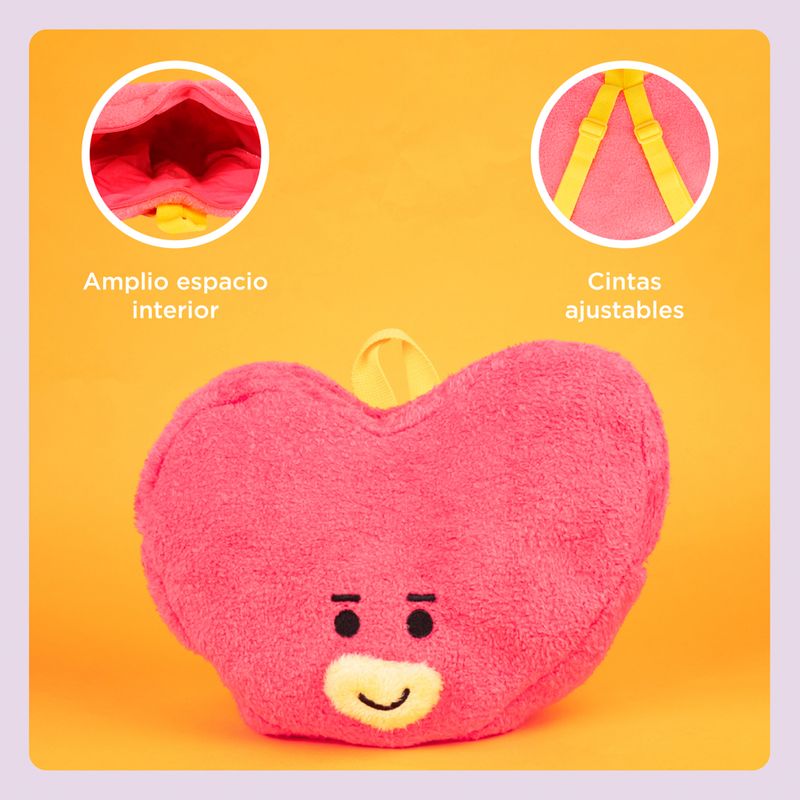 Mini-Mochila-BT21-Tata-Felpa-Roja-4-22619