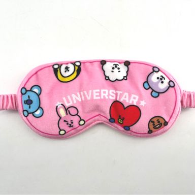 Antifaz Para Dormir BT21 Textil Rosa 21x16 Cm