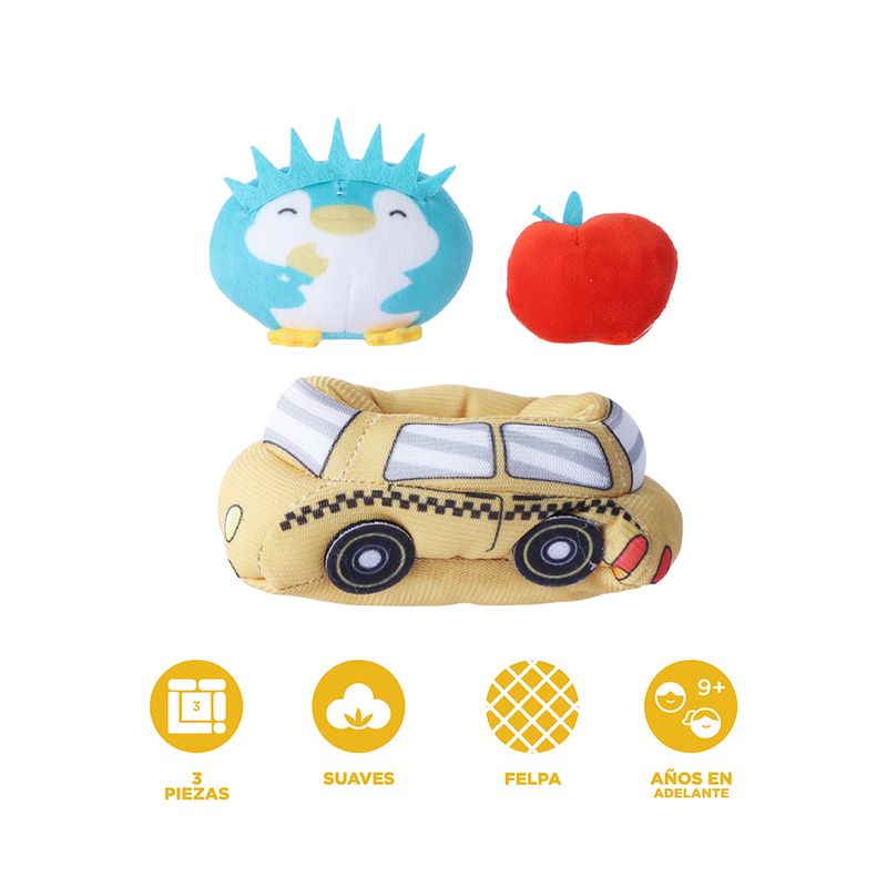 Set-Mini-Peluches-Sr-Miniso-Mini-Family-Nueva-York-Felpa-Multicolor-3-Piezas-4-23322