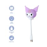 Mini-L-mpara-De-Noche-Sanrio-Kuromi-USB-Port-til-Sint-tica-Morada-4-23359