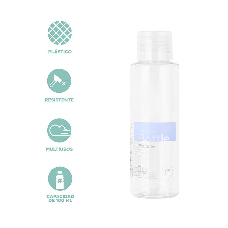 Botella-De-Viaje-MINISO-Con-Tapa-Abatible-Pl-stico-Transparente-100-ml-3-23370