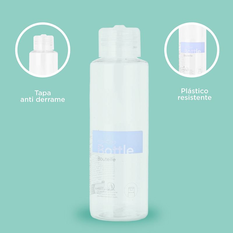 Botella-De-Viaje-MINISO-Con-Tapa-Abatible-Pl-stico-Transparente-100-ml-5-23370
