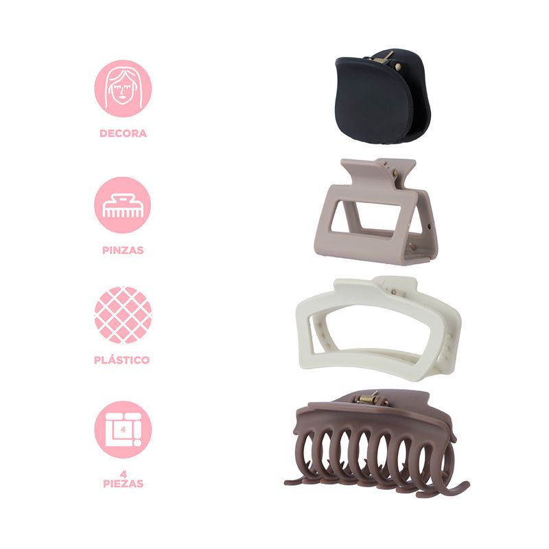 Set-Pinzas-Para-Cabello-MINISO-Sint-ticas-Multicolor-4-Piezas-3-23421
