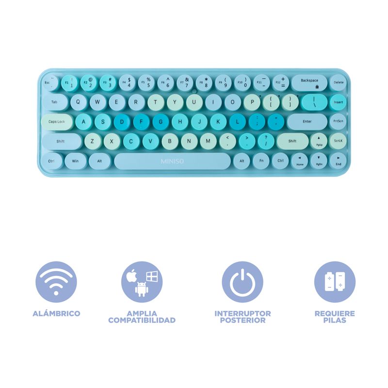Teclado-MINISO-Inal-mbrico-Sint-tico-Verde-4-23436