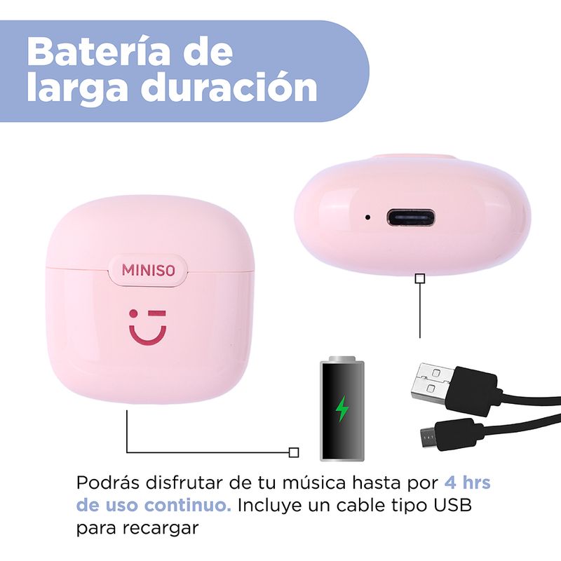 Aud-fonos-Inal-mbricos-Con-Estuche-De-Carga-MINISO-Wink-Rosa-TWS-6-23444