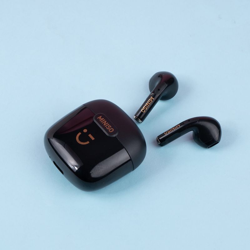 Aud-fonos-Inal-mbricos-Con-Estuche-De-Carga-MINISO-Wink-Negros-TWS-8-23445