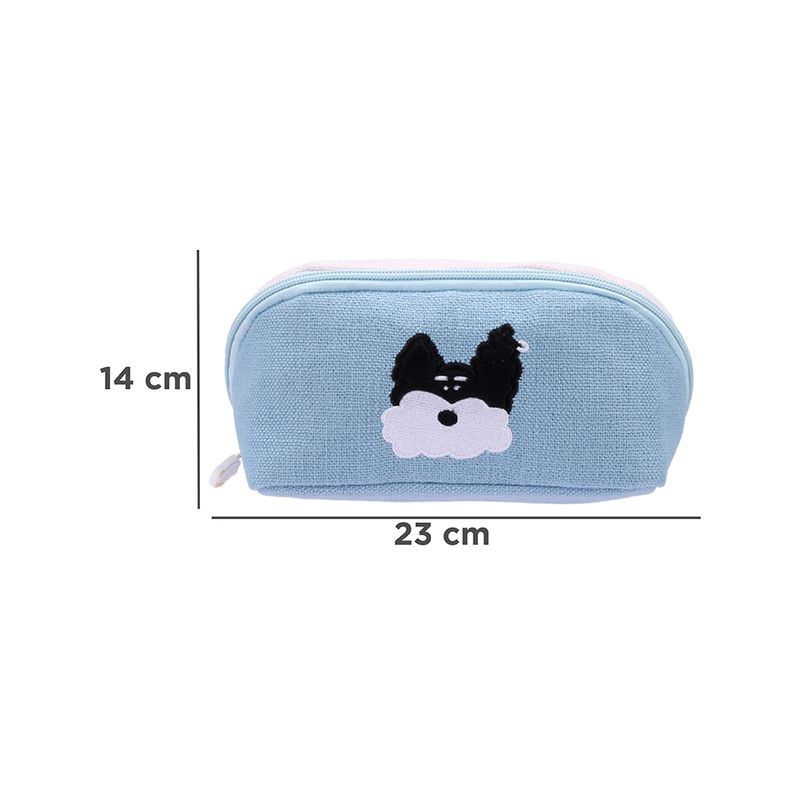 Cosmetiquera-MINISO-Doggie-Power-100-Poli-ster-Azul-8-23461