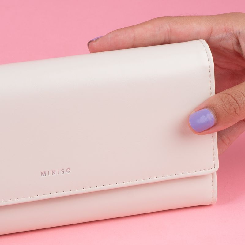 Cartera-Larga-Para-Mujer-MINISO-Sint-tica-Beige-7-23495