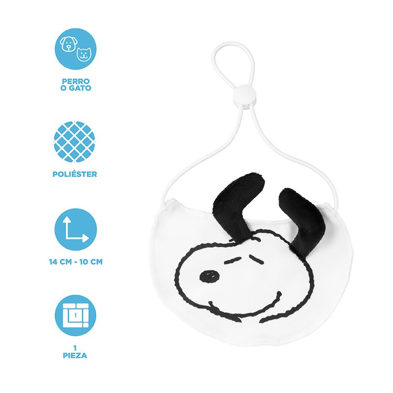 Babero-Para-Mascota-Snoopy-Orejitas-Erguidas-Blanco-3-23515