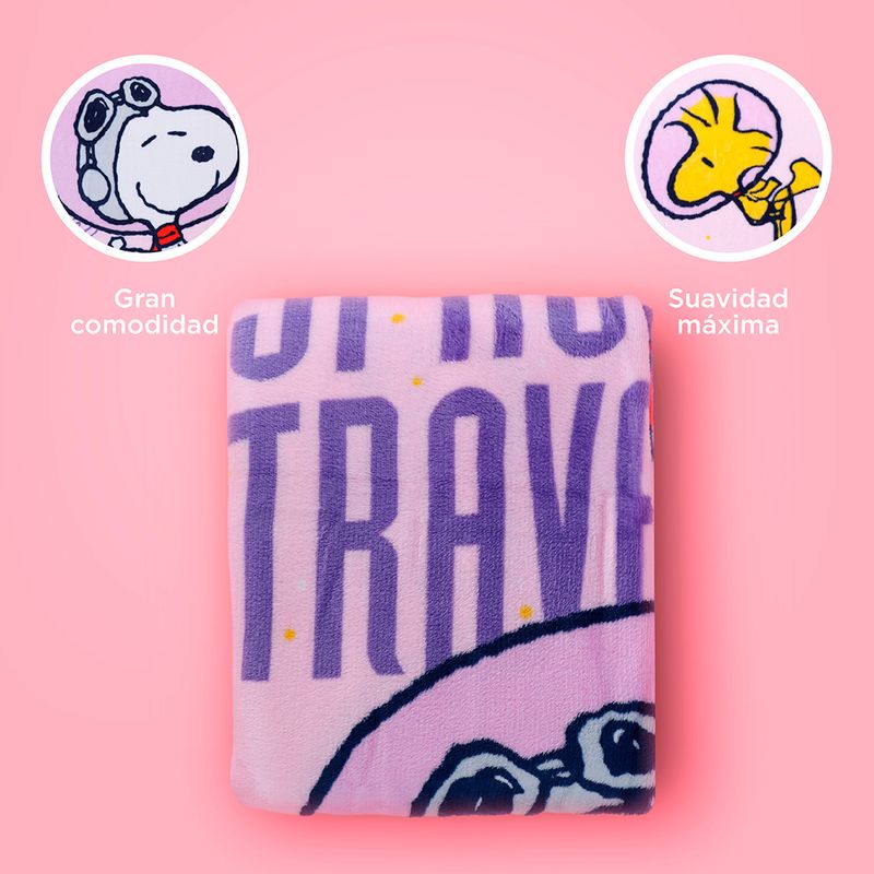 Manta-Snoopy-100-Poli-ster-Rosa-5-23542