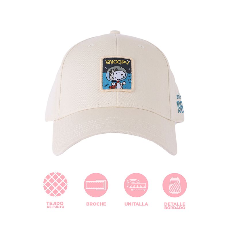Gorra-Casual-Snoopy-Textil-Beige-3-23544