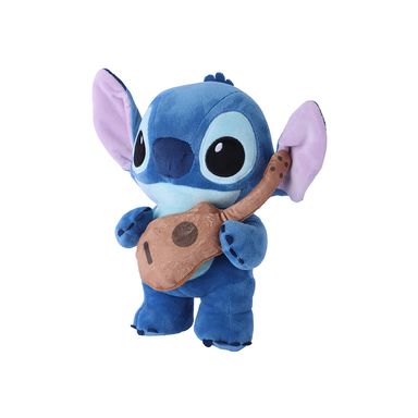 Peluche Disney Stitch Con Guitarra Felpa Azul