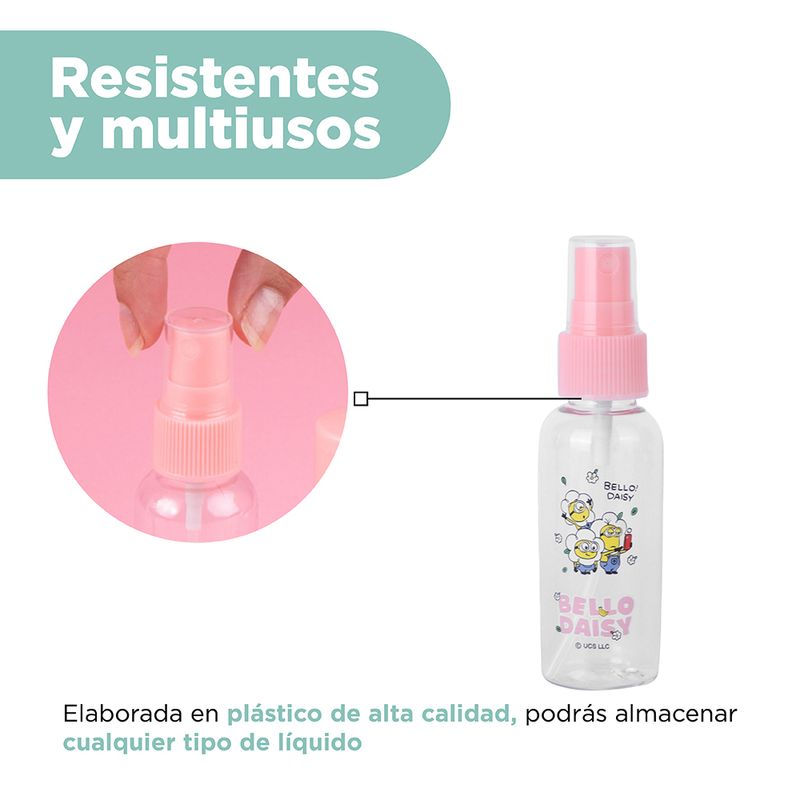Kit-Botellas-De-Viaje-MINIONS-Colecci-n-Daisy-Pl-stico-Rosa-7-Piezas-5-23802