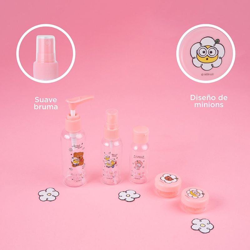 Kit-Botellas-De-Viaje-MINIONS-Colecci-n-Daisy-Pl-stico-Rosa-7-Piezas-6-23802