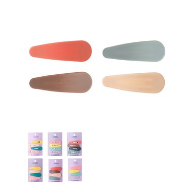 Set Broches Para Cabello MINISO Diseño De Gota Sintéticos Multicolor 4 Piezas