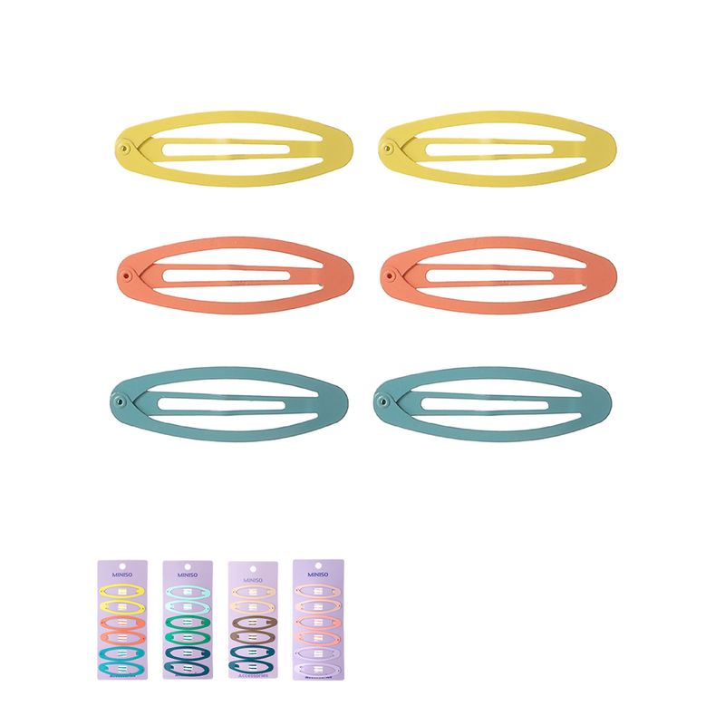 Set-Broches-Para-Cabello-MINISO-Ovalados-Acero-Inoxidable-Multicolor-6-Piezas-1-23583