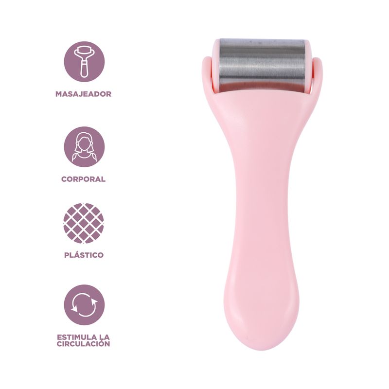 Rodillo-Masajeador-Facial-Miniso-Sint-tico-Rosa-16-5-cm-4-23886