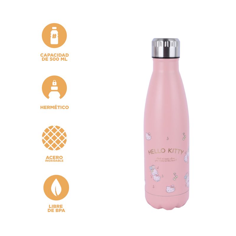 Termo-Con-Tapa-Enroscable-Sanrio-Hello-Kitty-Acero-Inoxidable-Rosa-500-ml-3-23888