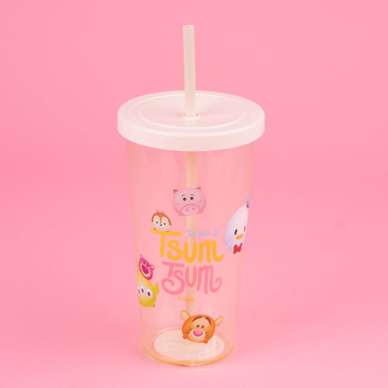 Vaso-Con-Tapa-Y-Popote-Disney-Tsum-Tsum-Pl-stico-Amarillo-600-ml-3-23926