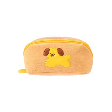 Cosmetiquera MINISO Doggie Power 100% Poliéster Amarillo