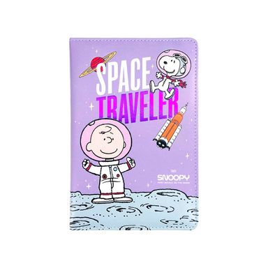 Libreta SNOOPY Viaje Espacial Lila 80 Hojas