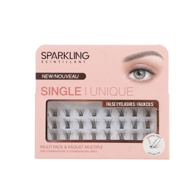 Set Pestañas Postizas 01 MINISO Individuales Negras 24 Piezas