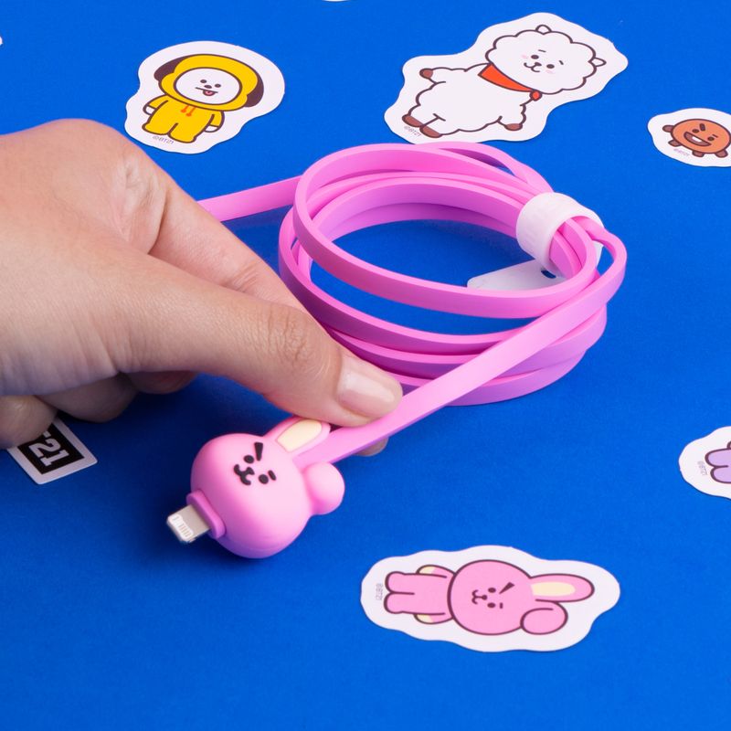 Cable-De-Carga-Y-Datos-BT21-Cable-De-Carga-Y-Datos-USB-A-Lightning-Sint-tico-Rosa-2-24903